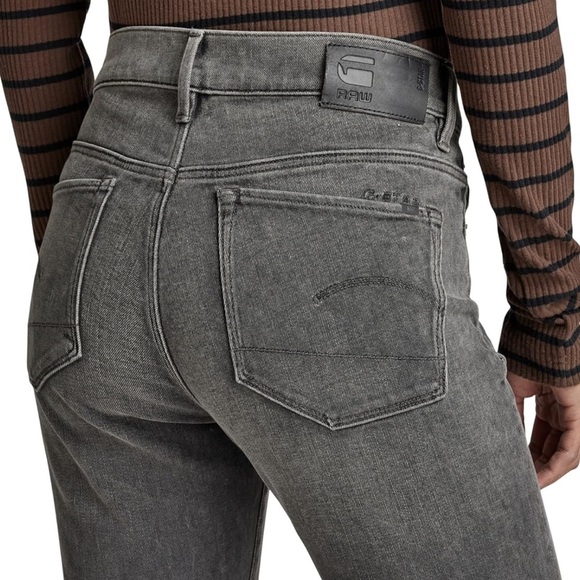 G-STAR RAW Women's 3301 Flare Jeans Faded Grey Generation - Picture 2 of 15